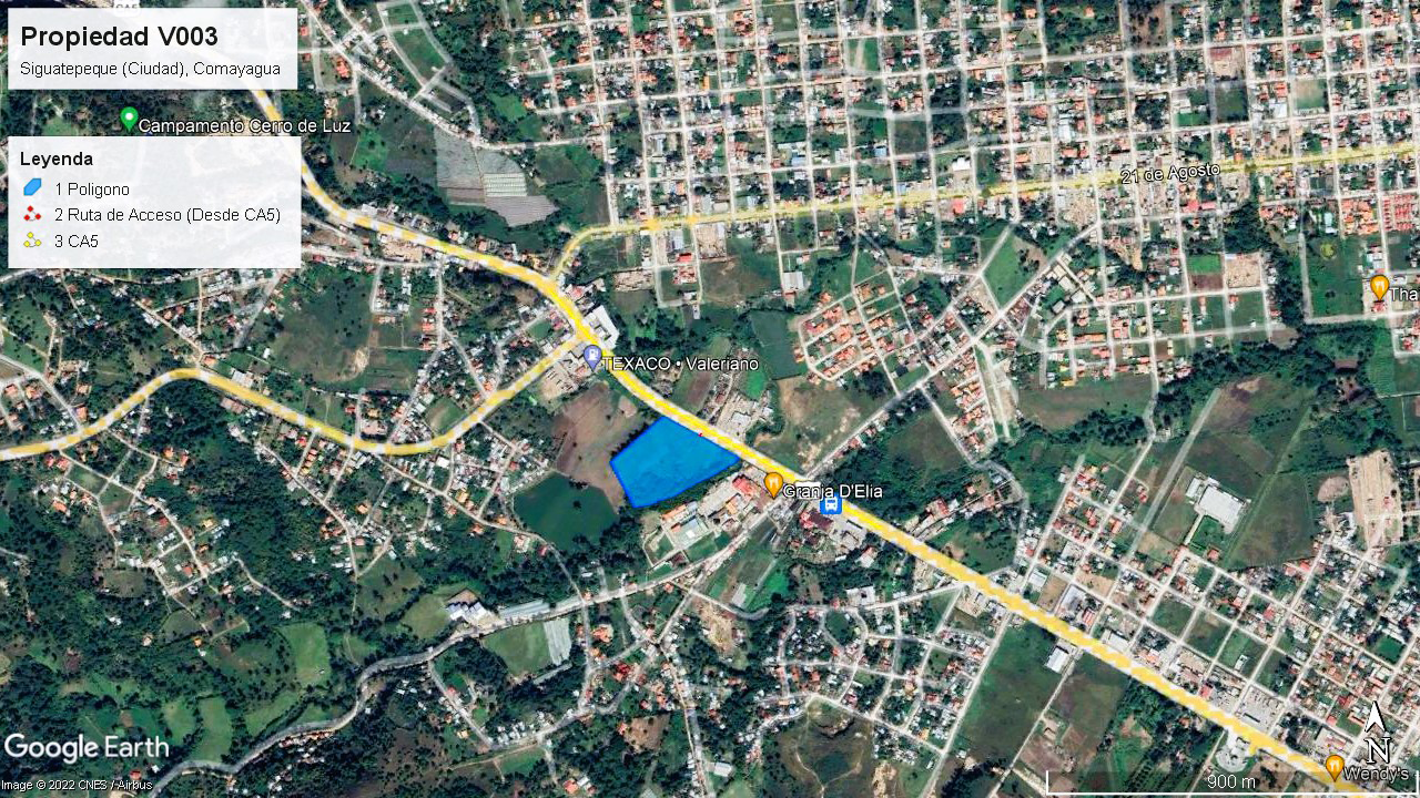 Propiedad V003 (Terreno Urbano) - Siguatepeque (Ciudad), Comayagua
